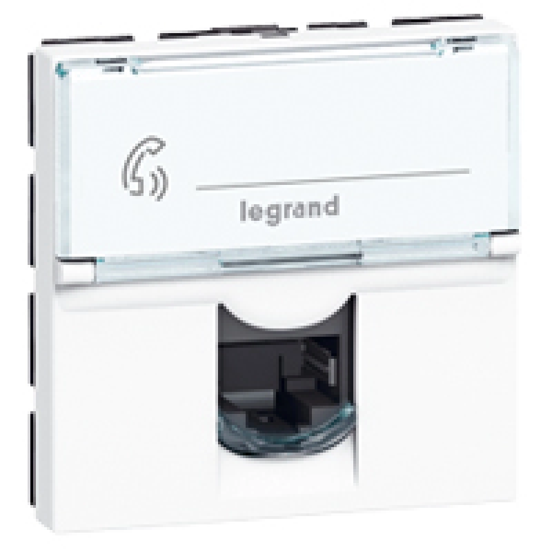Розетка информационная Legrand Mosaic (белый) Розетка информационная Legrand Mosaic (белый)