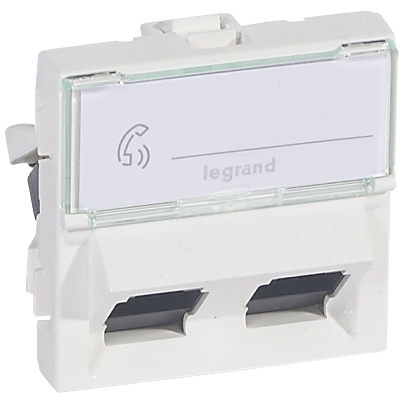Розетка информационная Legrand Mosaic (белый) Розетка информационная Legrand Mosaic (белый)