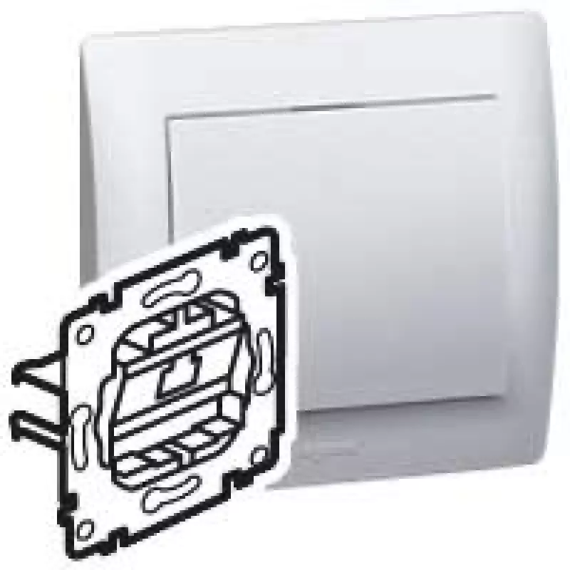 Информационная розетка - Galea Life - RJ 45 - категория 6 - UTP - 1 коннектор - монтаж на винтах Информационная розетка - Galea Life - RJ 45 - категория 6 - UTP - 1 коннектор - монтаж на винтах