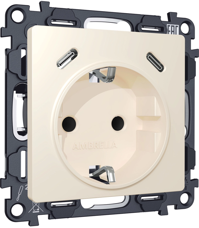     2USB +C 20W ( ) /    16A-250V ALFA MA330510   QUANT (AP3305, VM165)