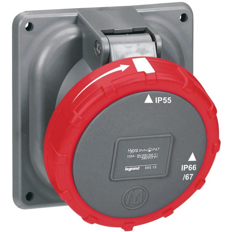 Роз.Hypra IP67 3K+З 400v 125A Роз.Hypra IP67 3K+З 400v 125A