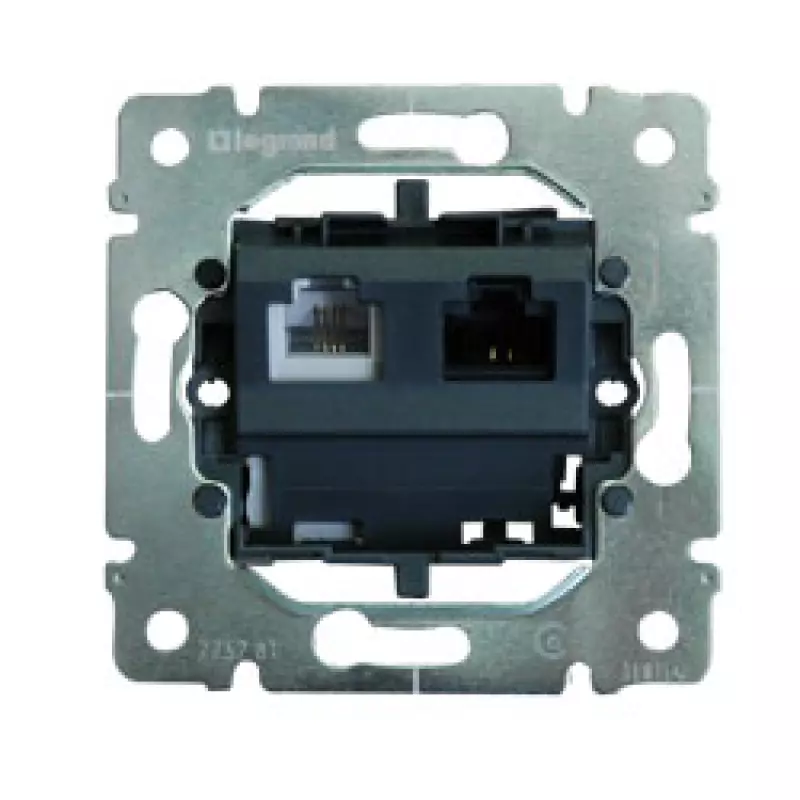 Розетка компьютерная+телефонная Galea Life (RJ45 Кат.6 UTP/RJ11) Розетка компьютерная+телефонная Galea Life (RJ45 Кат.6 UTP/RJ11)