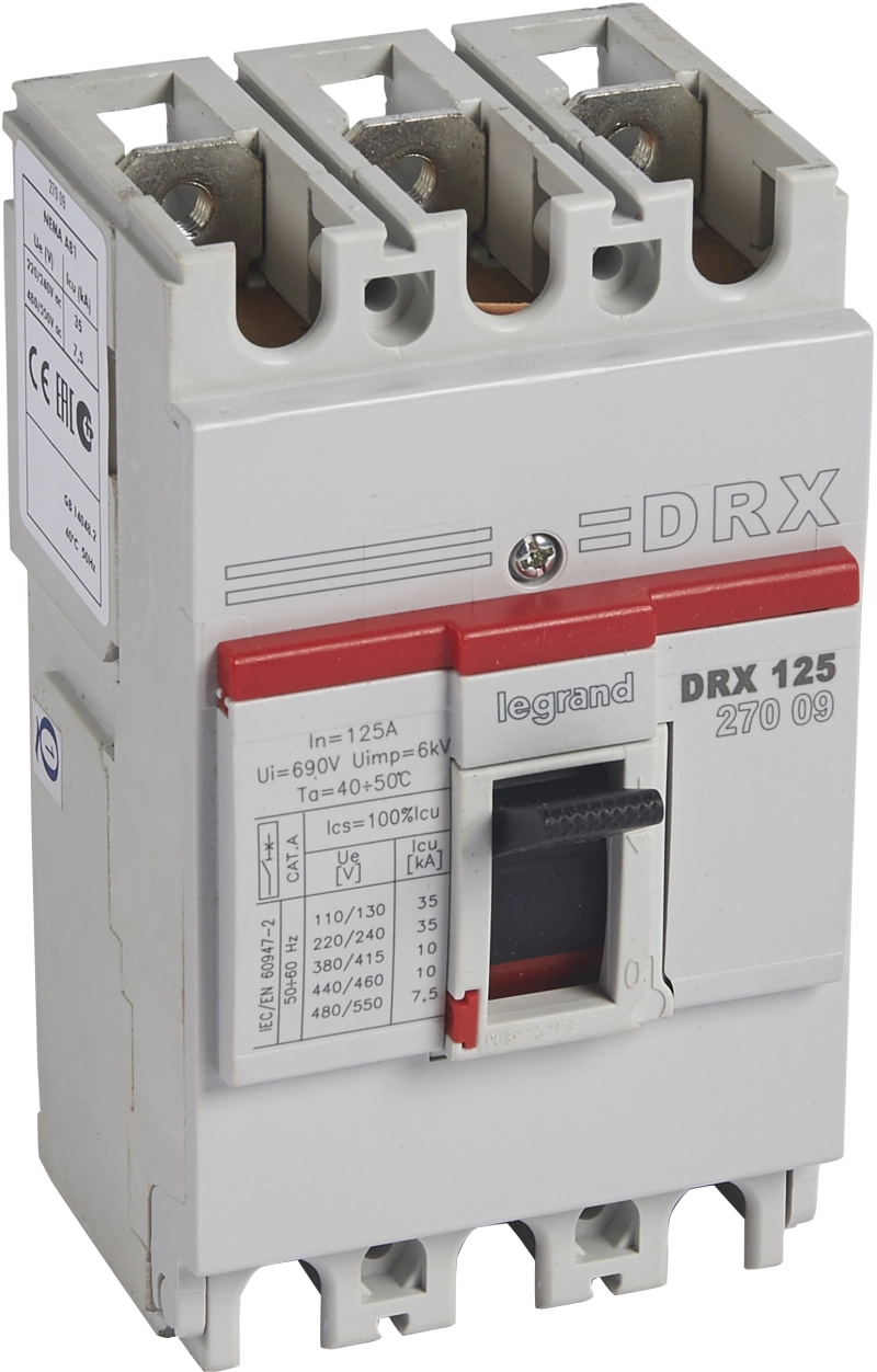 DRX125 MT 125A 3П 10KA DRX125 MT 125A 3П 10KA