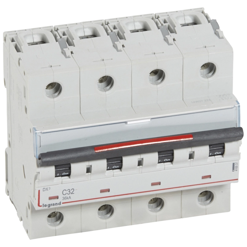 Автоматический выключатель Legrand DX3 - 3P+N - 32A - C - 36kA - 6M - 400В Автоматический выключатель Legrand DX3 - 3P+N - 32A - C - 36kA - 6M - 400В