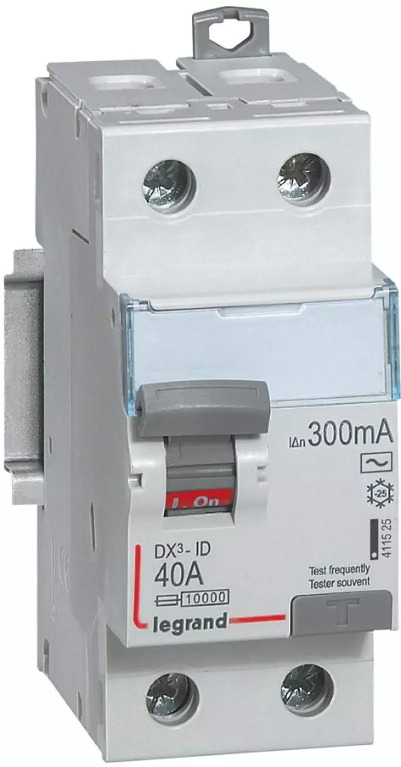 Устройство защитного отключения (УЗО/ВДТ) Legrand DX3 - 1P+N - 40A - AC - 300mA Устройство защитного отключения (УЗО/ВДТ) Legrand DX3 - 1P+N - 40A - AC - 300mA