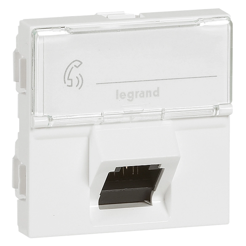 MOSAIC RJ45UTP 6a 2М 45° белая MOSAIC RJ45UTP 6a 2М 45° белая