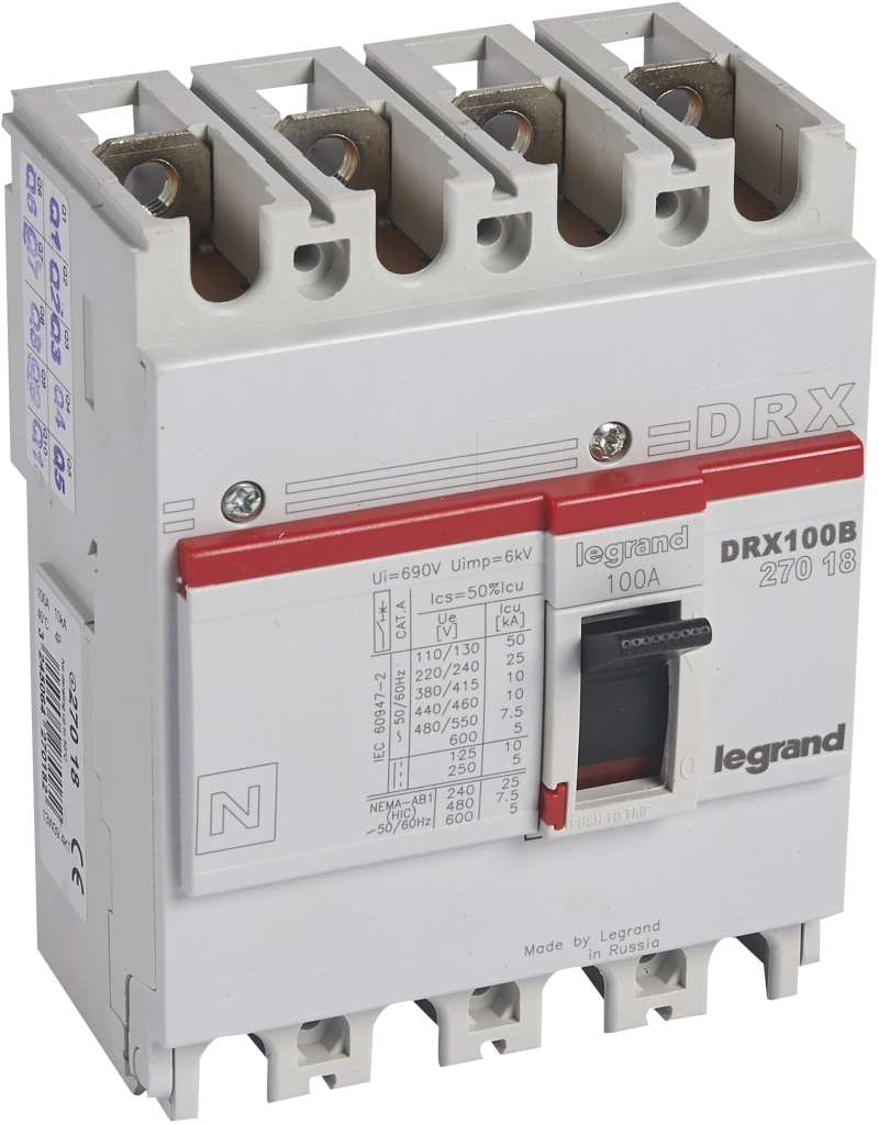 DRX125 MT 100A 4П 10KA DRX125 MT 100A 4П 10KA