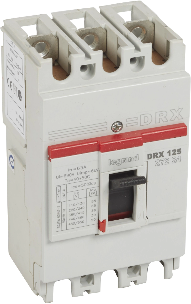 DRX125 MT 63A 3П 36kA DRX125 MT 63A 3П 36kA
