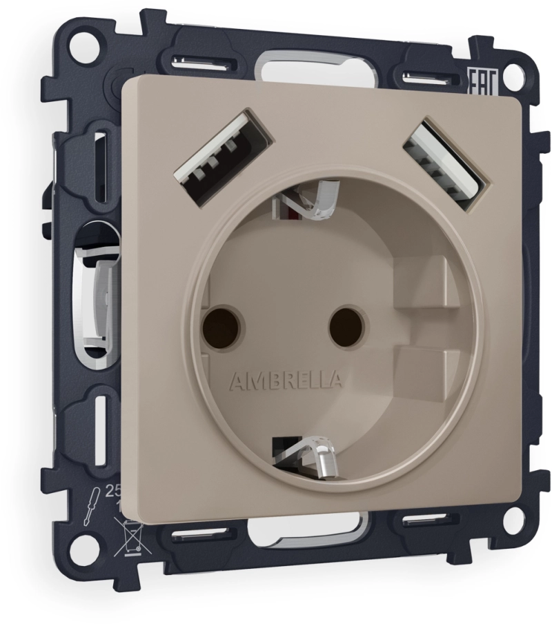     ALFA MA369010 -  2USB A+A 18W 3000mA ( ) 180-220V/50Hz (5V3A, 9V2A, 12V1.5A)     16A-250V 50Hz 2P+E QUANT (AP3690, VM155)