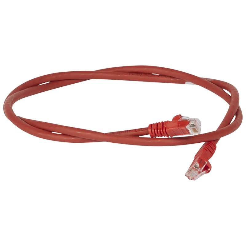 Коммутационный шнур RJ 45 - категория 6 - U/UTP - LSZH - неэкранированный - 5 м - красный Коммутационный шнур RJ 45 - категория 6 - U/UTP - LSZH - неэкранированный - 5 м - красный