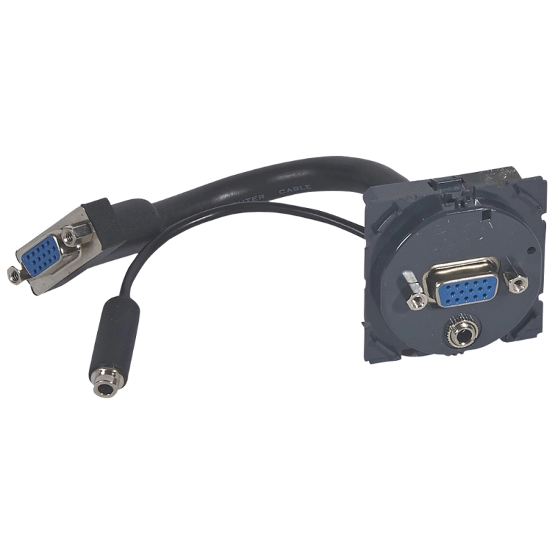 Розетка HD15+Jack3.5 с кабелем Розетка HD15+Jack3.5 с кабелем