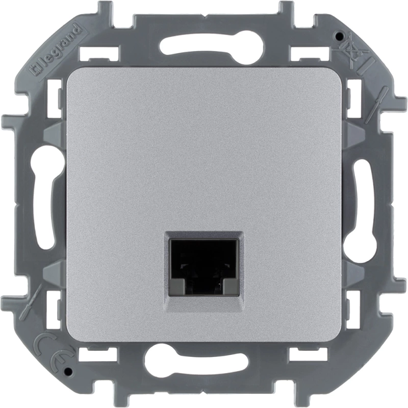 Розетка информационная Legrand Inspiria (алюминий) Розетка информационная Legrand Inspiria (алюминий)