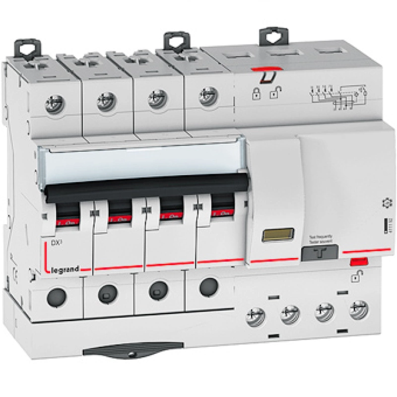 Дифференциальный автомат (АВДТ) Legrand DX3 - 4P - 63A - AC - 30mA - тип C - 6kA Дифференциальный автомат (АВДТ) Legrand DX3 - 4P - 63A - AC - 30mA - тип C - 6kA