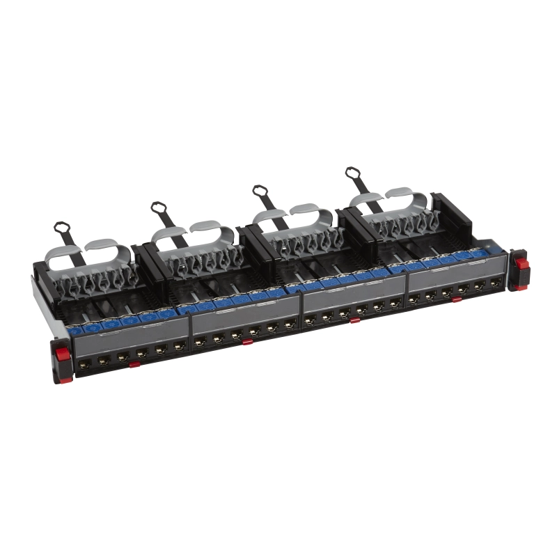Патч-панель укомплектованная - 19'' - 1U - категория 6 - STP - 24 x RJ 45 Патч-панель укомплектованная - 19'' - 1U - категория 6 - STP - 24 x RJ 45