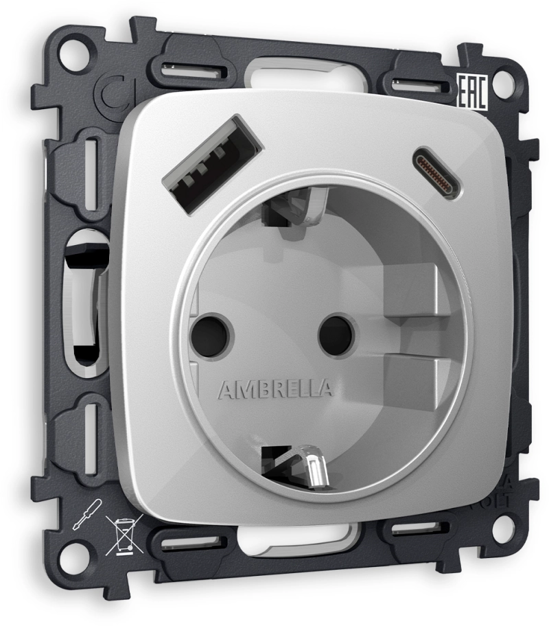     OMEGA MO410010   2USB A+C 20W 3000mA ( ) 180-220V/50Hz (5V3A, 9V2.22A, 12V1.66A)     16A-250V 50Hz 2P+E QUANT (OP4100, VM160)