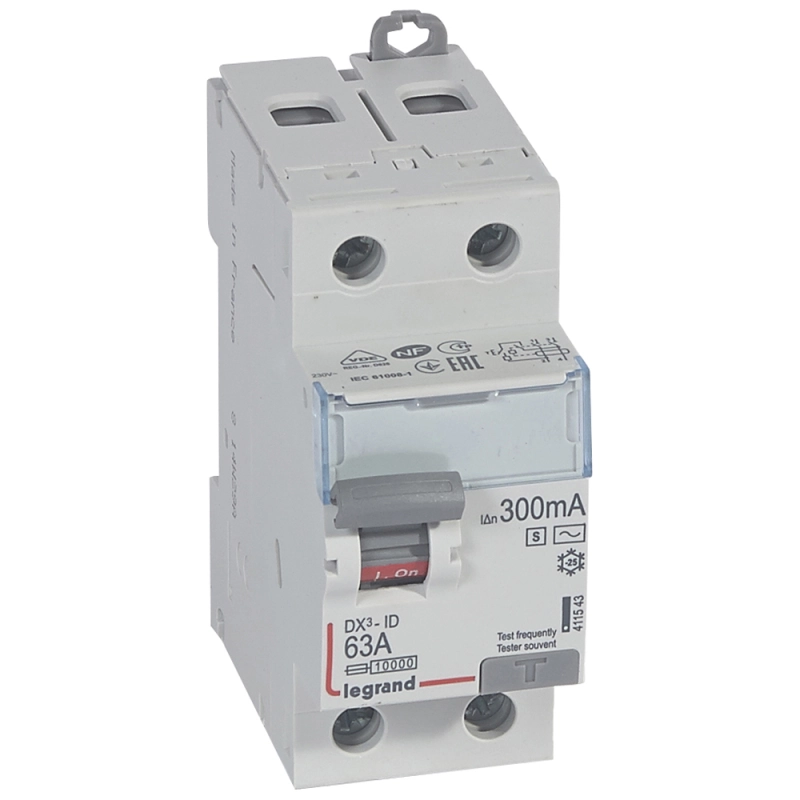 ВДТ DX3 2П 63А 300мА-AC-S ВДТ DX3 2П 63А 300мА-AC-S