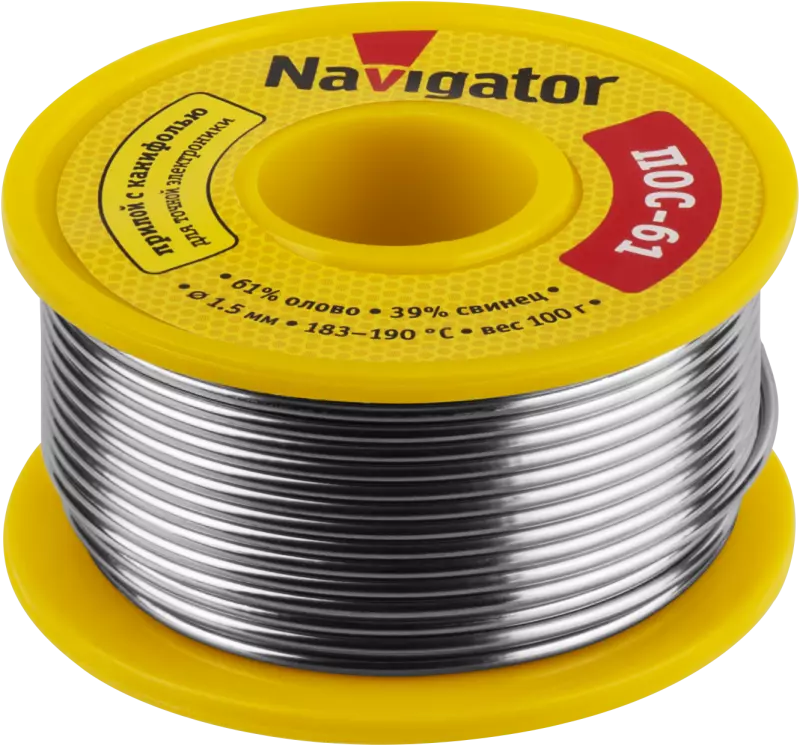 Припой Navigator 93 725 NEM-Pos05-61K-1.5-K100 Припой Navigator 93 725 NEM-Pos05-61K-1.5-K100