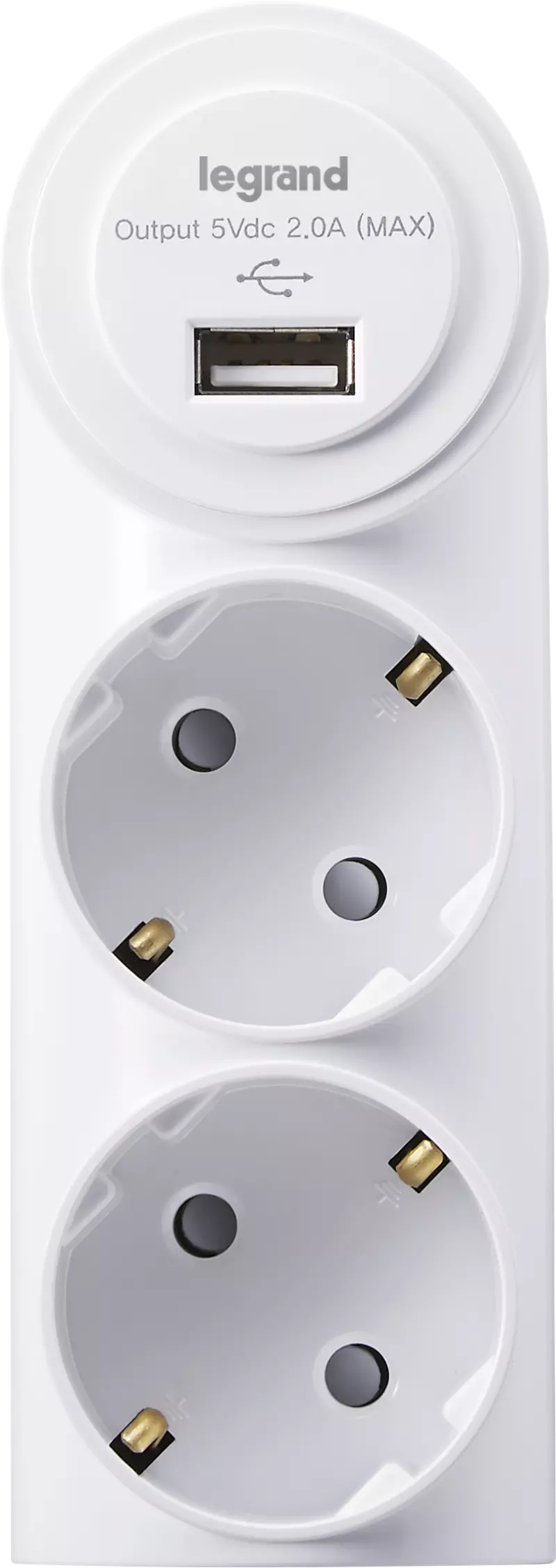Anam Legrand e-Fren USB Зарядка 1порт+ 2 розетки, DC 5V 2000mA, 16A 250V Anam Legrand e-Fren USB Зарядка 1порт+ 2 розетки, DC 5V 2000mA, 16A 250V