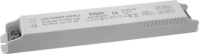 Драйвер Navigator 71 999 D07-48W-48V-1000mA Драйвер Navigator 71 999 D07-48W-48V-1000mA