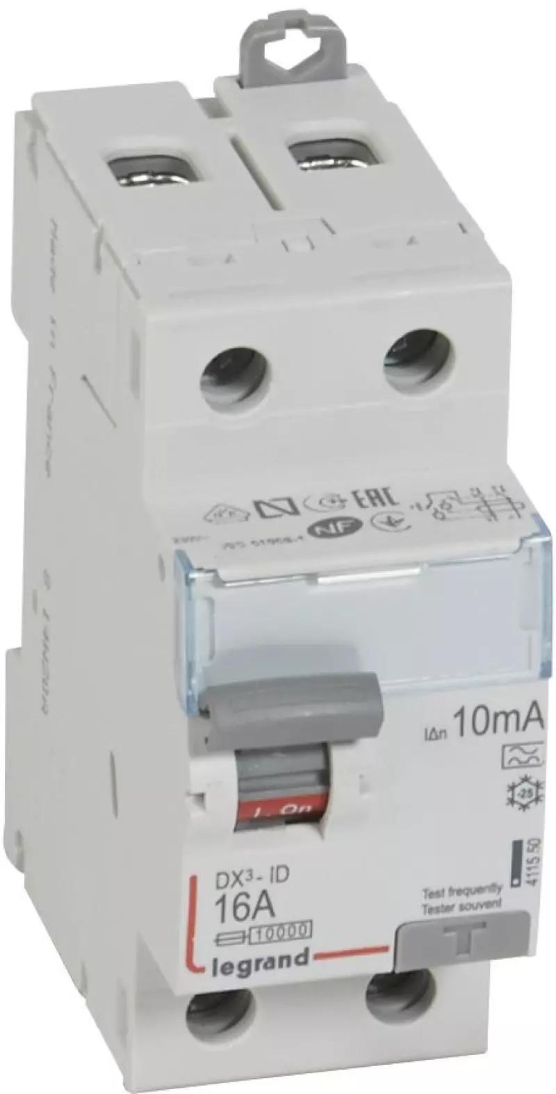 Устройство защитного отключения (УЗО/ВДТ) Legrand DX3 - 1P+N - 16A - A - 10mA Устройство защитного отключения (УЗО/ВДТ) Legrand DX3 - 1P+N - 16A - A - 10mA