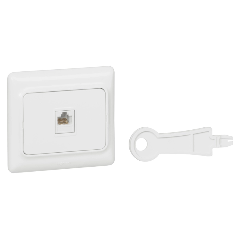 Розетка Kaptika RJ45 к5е Белый Розетка Kaptika RJ45 к5е Белый
