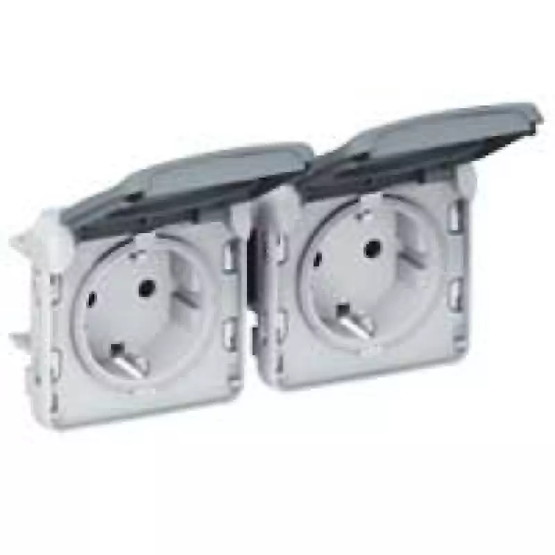 Розетка электрическая Legrand Plexo (серый) Розетка электрическая Legrand Plexo (серый)