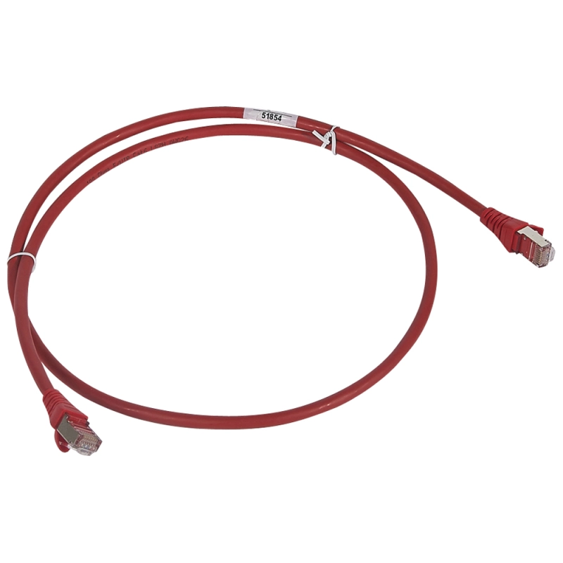 Коммутационный шнур RJ 45 - категория 6 - F/UTP - LSZH - экранированный - 1 м - красный Коммутационный шнур RJ 45 - категория 6 - F/UTP - LSZH - экранированный - 1 м - красный