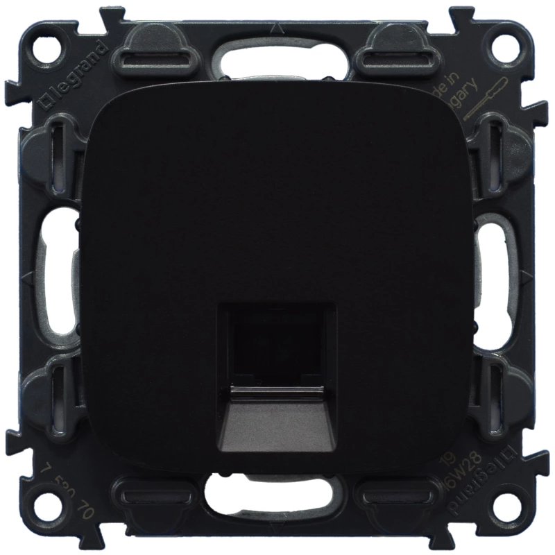 Розетка RJ45 Кат.5е UTP Valena Allure (антрацит) Розетка RJ45 Кат.5е UTP Valena Allure (антрацит)
