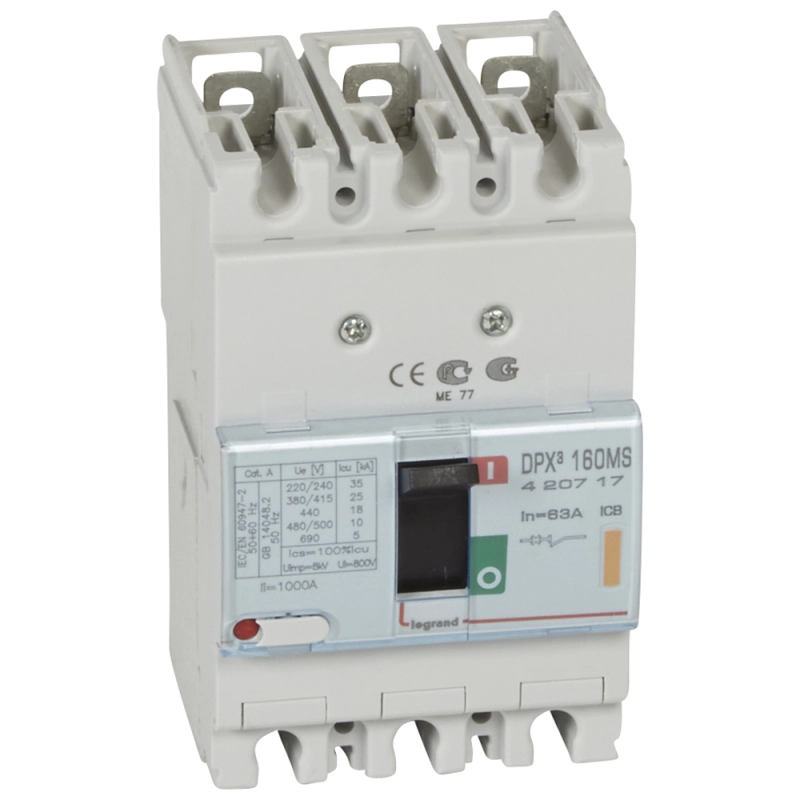 DPX? 250ER - МОТОР 3P 63A 25kA DPX? 250ER - МОТОР 3P 63A 25kA