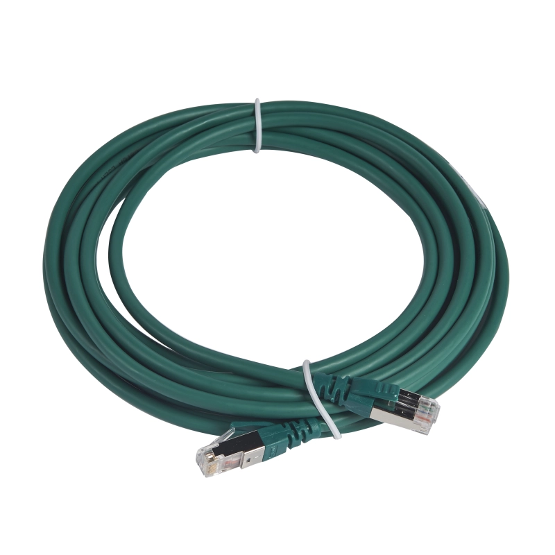 Коммутационный шнур RJ 45 - категория 6а - S/FTP - LSZH - экранированный - 5 м - зеленый Коммутационный шнур RJ 45 - категория 6а - S/FTP - LSZH - экранированный - 5 м - зеленый