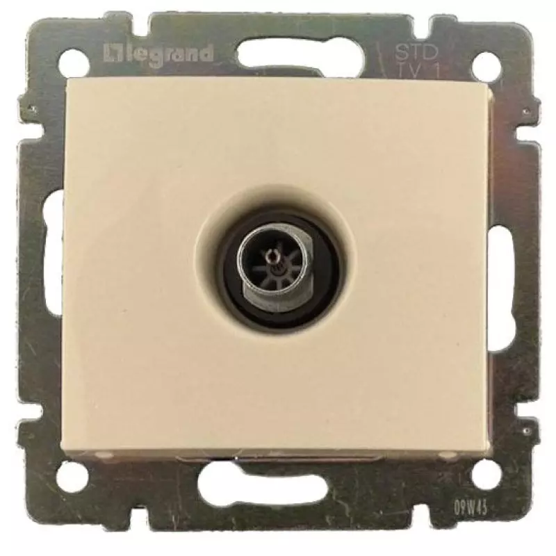 Legrand DIY Valena Крем Розетка TV единственная 1,5 дБ Legrand DIY Valena Крем Розетка TV единственная 1,5 дБ