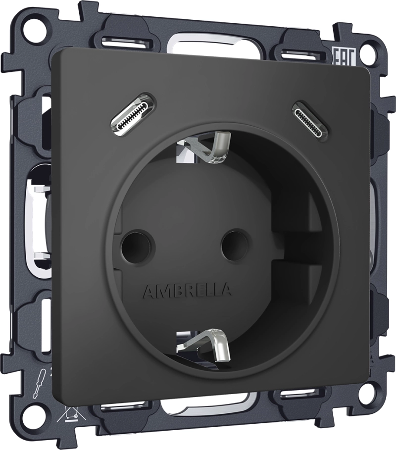     2USB +C 20W ( ) /    16A-250V ALFA MA910510    QUANT (AP9105, VM165)