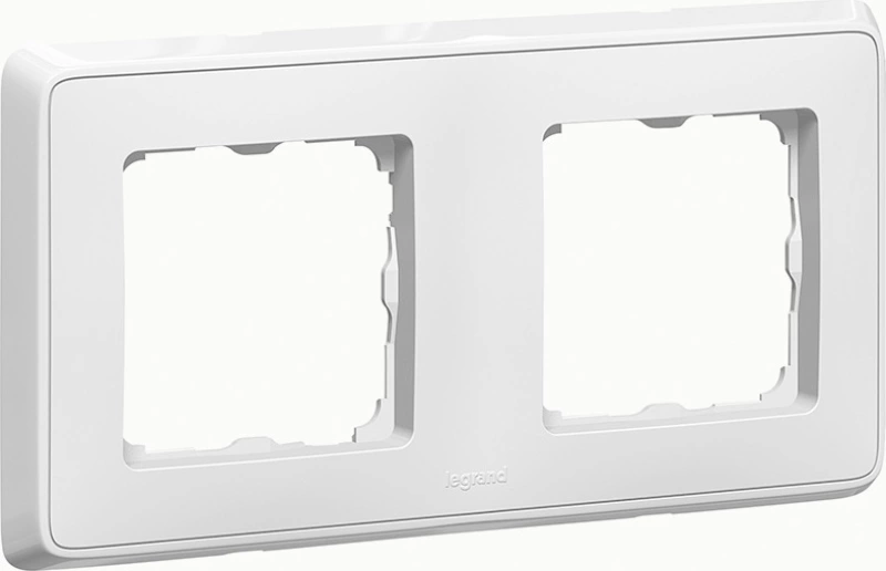 Рамка Legrand Cariva двухпостовая — цвет белый Рамка Legrand Cariva двухпостовая — цвет белый
