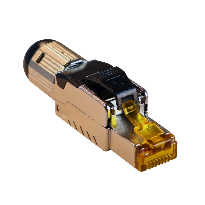 Вилка RJ45 6A STP - безынструментальная заделка Вилка RJ45 6A STP - безынструментальная заделка