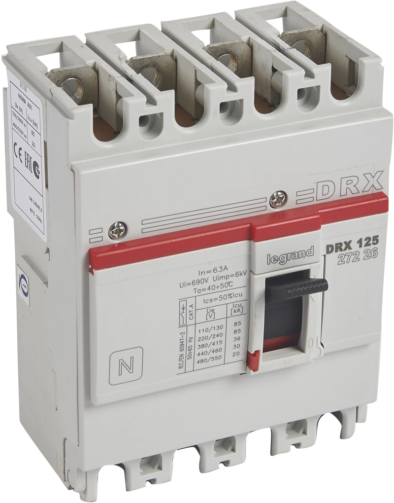 DRX125 MT 63A 4П 36kA DRX125 MT 63A 4П 36kA