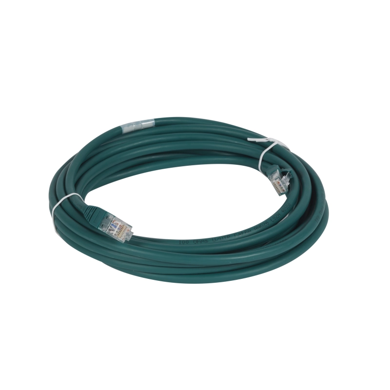 Шнур коммутационный RJ 45 - категория 6a - U/UTP - LSZH - неэкранированный - 5 м - зеленый Шнур коммутационный RJ 45 - категория 6a - U/UTP - LSZH - неэкранированный - 5 м - зеленый