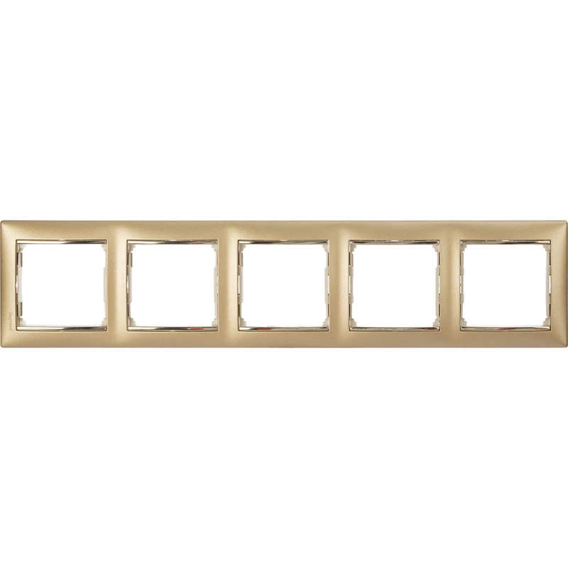 Рамка Legrand Dynamisation пятипостовая — цвет Матовое золото Рамка Legrand Dynamisation пятипостовая — цвет Матовое золото