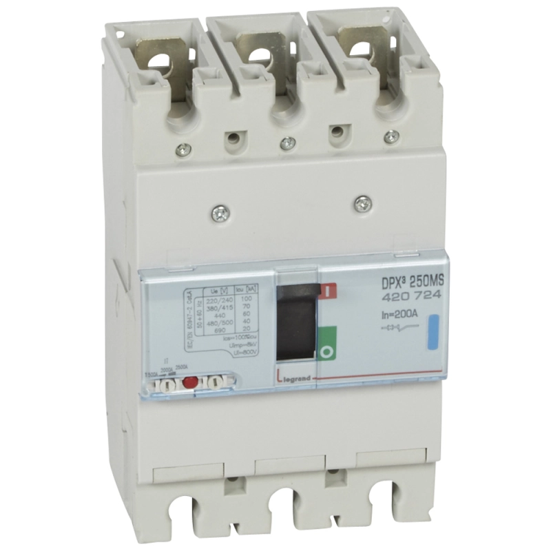 DPX? 250ER - МОТОР 3P 200A 70kA DPX? 250ER - МОТОР 3P 200A 70kA