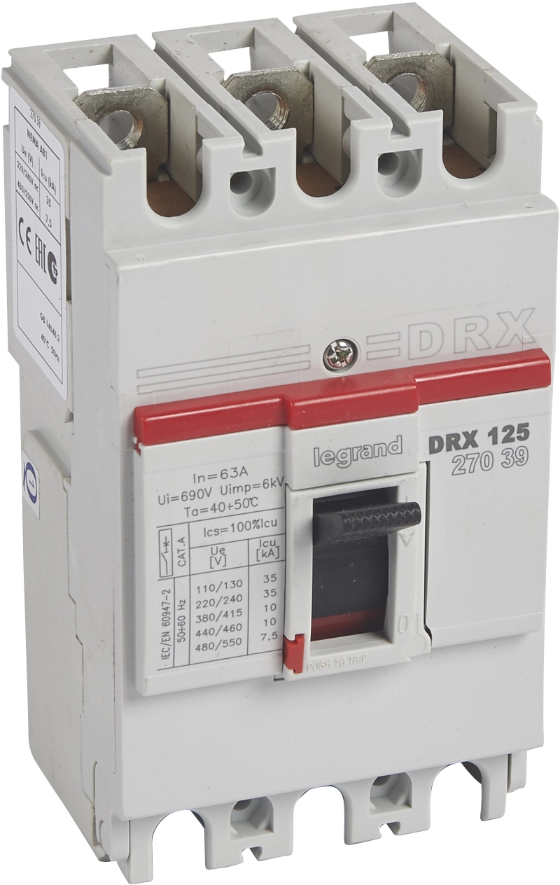 DRX125 MT 63A 3П 10KA DRX125 MT 63A 3П 10KA