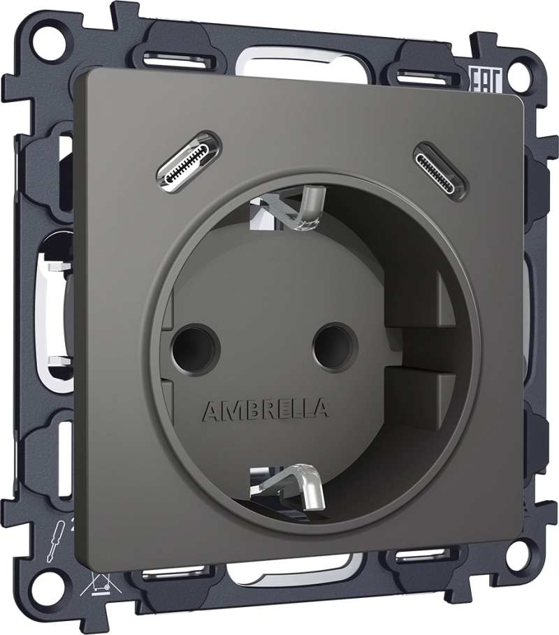     2USB +C 20W ( ) /    16A-250V ALFA MA660510   QUANT (AP6605, VM165)