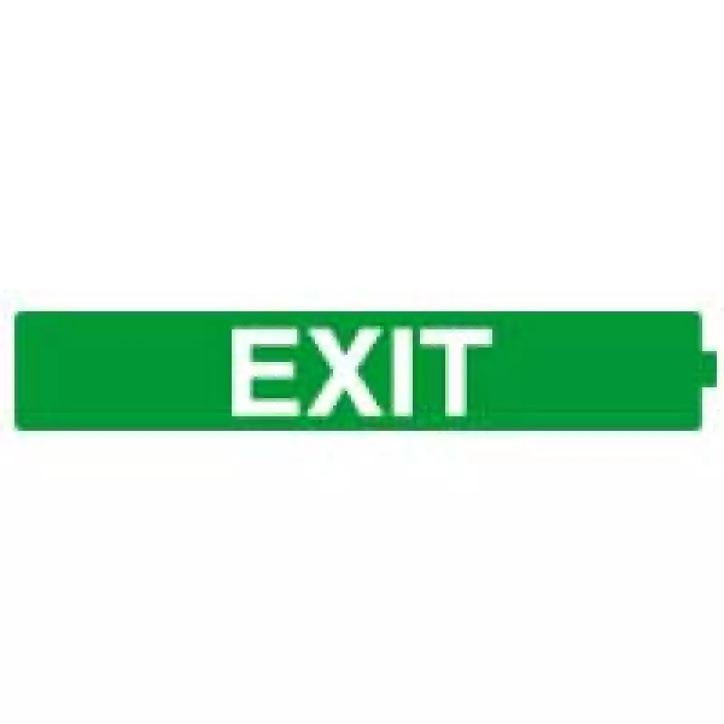 Информационная табличка - для автономных эвакуационных светильников - EXIT - 230х45 мм Информационная табличка - для автономных эвакуационных светильников - EXIT - 230х45 мм