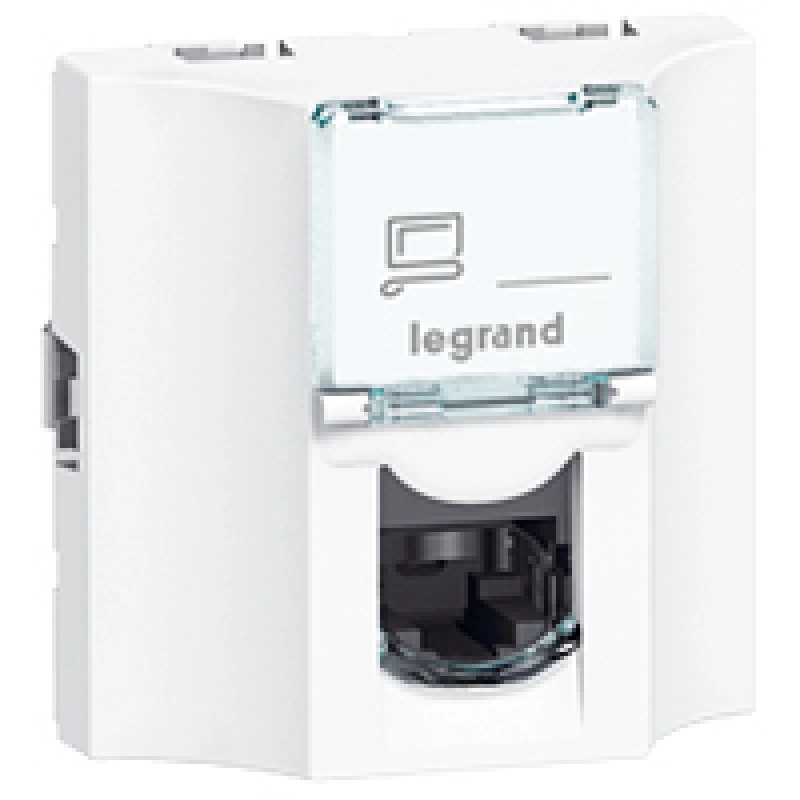 Розетка информационная Legrand Mosaic (белый) Розетка информационная Legrand Mosaic (белый)