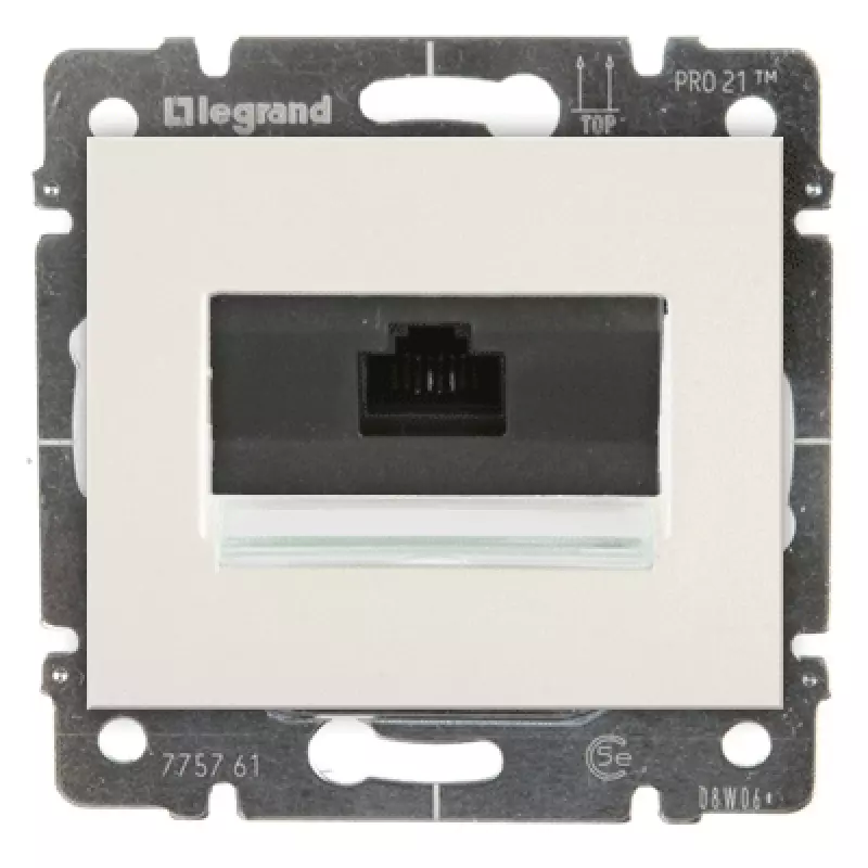 Розетка RJ45 - 1 разъем Кат.5e с лицевой панелью Legrand Galea Life (перламутр) Розетка RJ45 - 1 разъем Кат.5e с лицевой панелью Legrand Galea Life (перламутр)