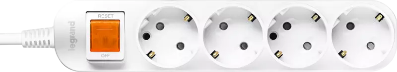 Anam Legrand e-Fren 4 Удлинитель с выключателем, шнур 1.5м, 16A, 250V Anam Legrand e-Fren 4 Удлинитель с выключателем, шнур 1.5м, 16A, 250V