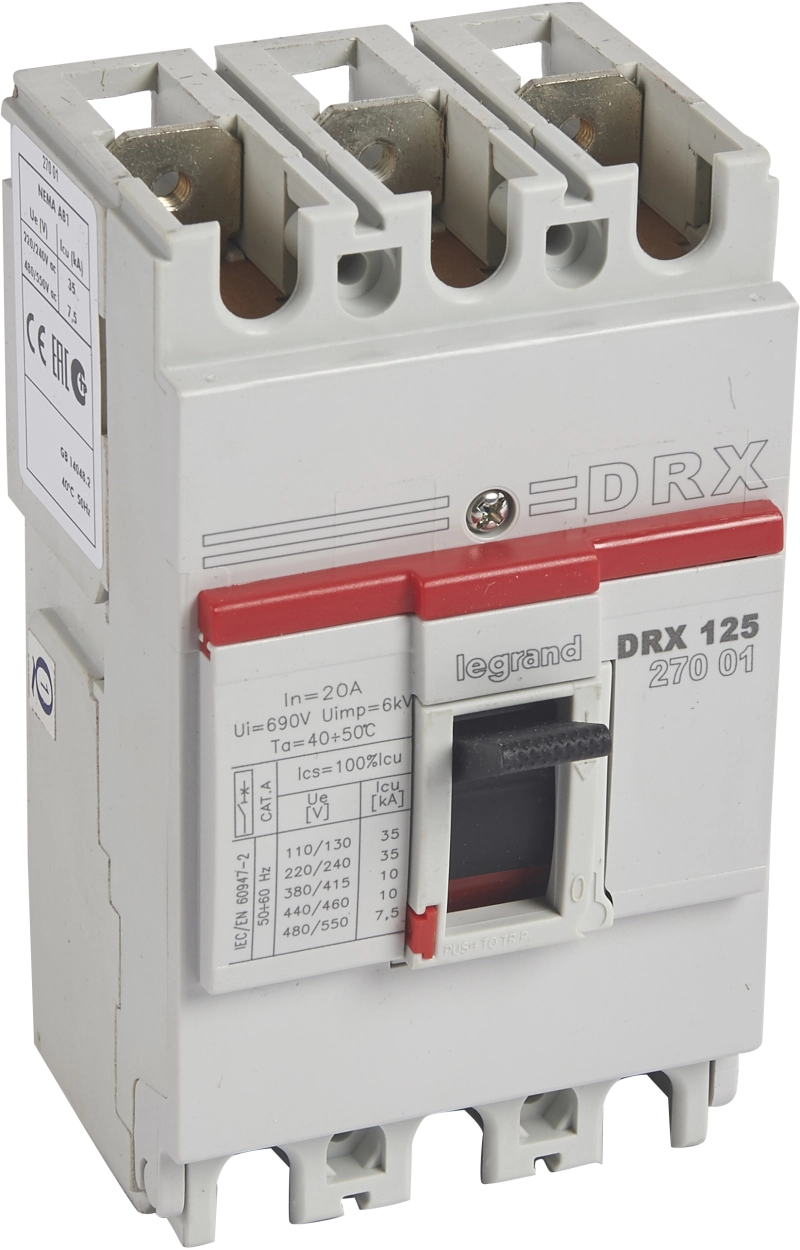 DRX125 MT 20A 3П 10KA DRX125 MT 20A 3П 10KA