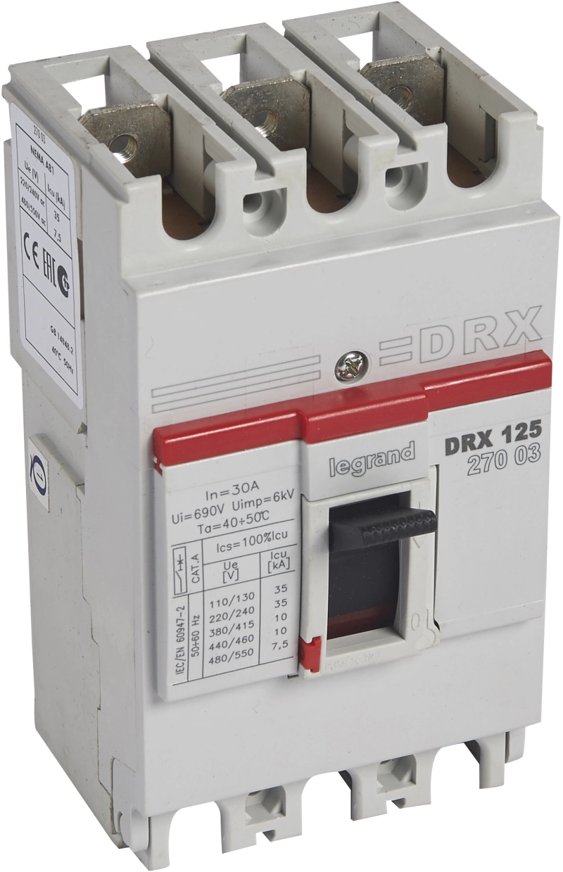 DRX125 MT 30A 3П 10KA DRX125 MT 30A 3П 10KA
