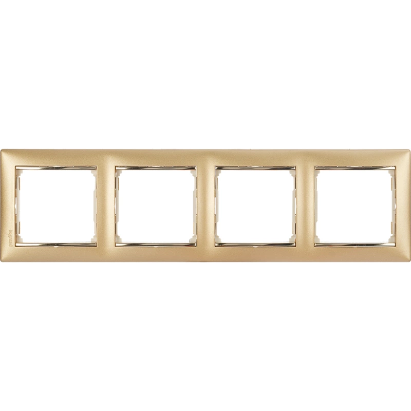 Рамка Legrand Dynamisation четырёхпостовая — цвет Матовое золото Рамка Legrand Dynamisation четырёхпостовая — цвет Матовое золото
