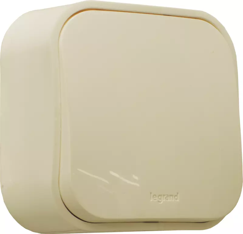 Одноклавишный переключатель Legrand Quteo (Слоновая кость) Одноклавишный переключатель Legrand Quteo (Слоновая кость)