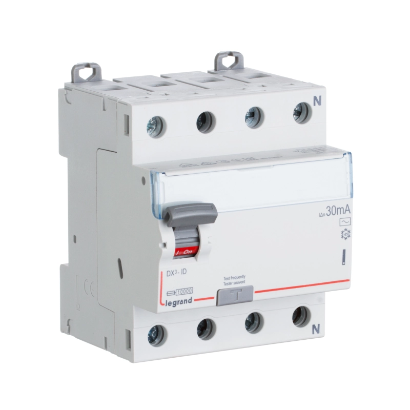 Устройство защитного отключения (УЗО/ВДТ) Legrand DX3 - 4P - 40A - AC - 30mA Устройство защитного отключения (УЗО/ВДТ) Legrand DX3 - 4P - 40A - AC - 30mA