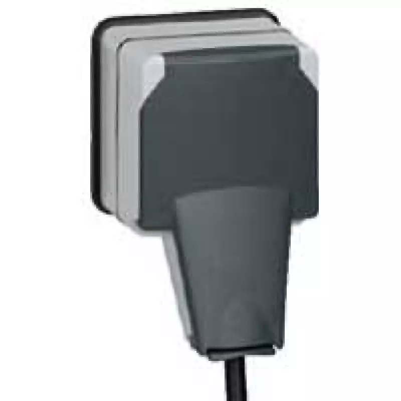 Розетка электрическая Legrand Plexo (серый) Розетка электрическая Legrand Plexo (серый)